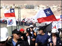 Greve na mina de Escondida, no Chile