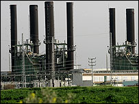 Gazze'de elektrik santralı