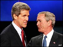 John Kerry và George Bush