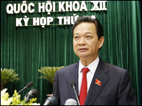 Ông Nguyễn Tấn Dũng giải trình trước Quốc hội khóa trước-ảnh tư liệu