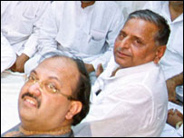 अमर सिंह और मुलायम सिंह यादव