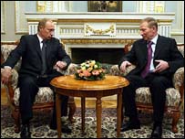 Леонід Кучма і Владімір Путін (фото УНІАН)