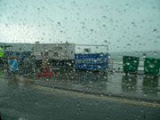 The rain comes down at Beached