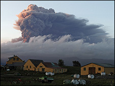 Nube de ceniza en Islandia