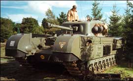 The restored tank.