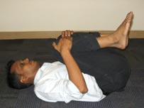 झूलन-लुढ़कन की एक मुद्रा