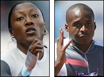 Tim Montgomery e Chryste Gaines