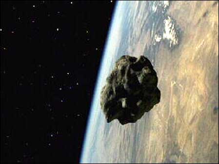 Reconstruction of a meteorite heading to earth