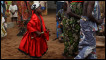A voodoo dance in Ouidah, Benin