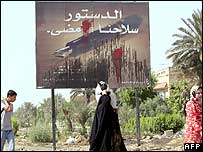 Plakát podporující ústavu