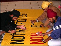 सिखों का विरोध प्रदर्शन