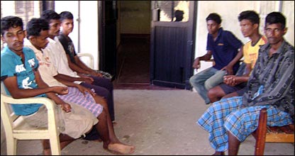 Recently resettled IDPs in Thandiadi being treated in Batticaloa hospital after an assault by the STF on Thursday night