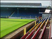 Stands at Southend United's football ground