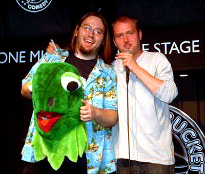 Two men on stage 470