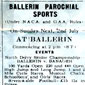 The Ballerin Sports event that Mick went to in the story