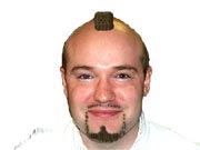 hris Baxter modelling the mohican