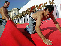 Venedik'te festival hazırlıkları