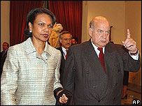 Condoleezza Rice e Jose Miguel Insulza