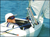 Kevin Curtis in yacht