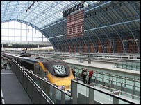 The new St Pancras station