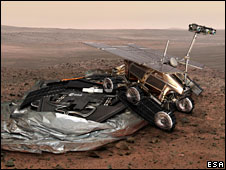 Artist's impression of the ExoMars rover