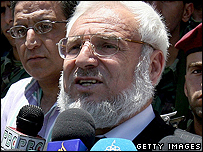 O presidente do Parlamento palestino, Abdel Aziz Dweik 