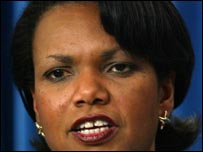 A assessora de Segurança da Casa Branca, Condoleezza Rice