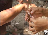 تزريق مواد مخدر