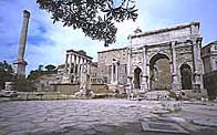 A photo of the ancient Roman Forum in Rome