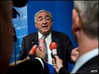 O diretor-gerente do FMI, Dominique Strauss-Kahn