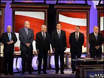 Các cuộc tranh luận phản ánh bầu không khí căng thẳng trước giờ bầu bán tại New Hampshire.