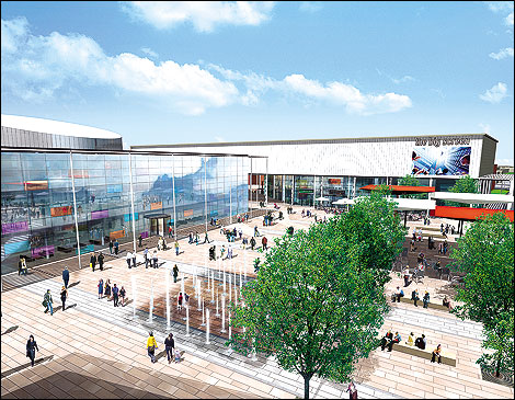 Public square, Doncaster, Jan 08 (impression)