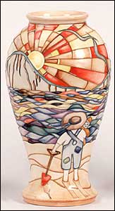 Moorcroft Children in Need vase