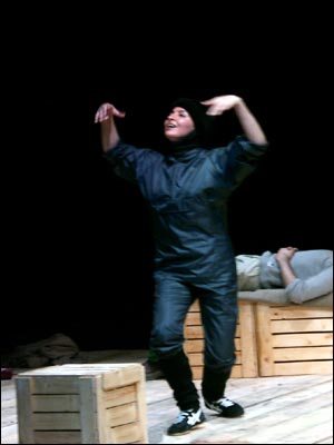 نمایی از اجرای رقص یک بالرین