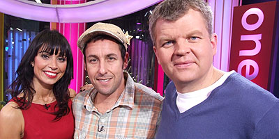 Adam Sandler in the studio