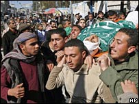 Funeral de um palestino morto em Rafah