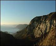 The cliffs between Branscombe and Beer