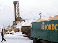 Areál Jukosu na Sibiři