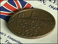 1948 London Olympics appearance medal