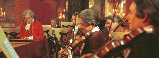 Image from a film about Mozart