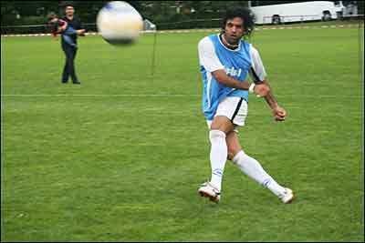 تمرین تیم فوتبال ایران در انگلستان