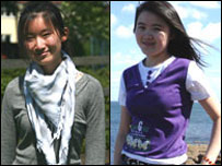 中国女孩全芊芪、赵彤