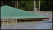 Casa submersa pela enchente em Bundaberg