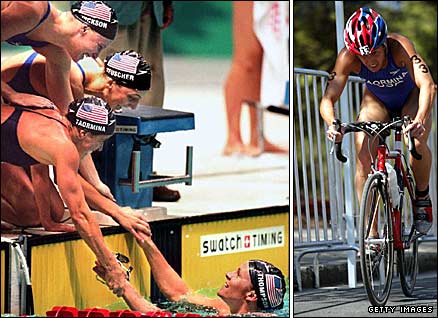 America's Sheila Taormina competed at the 1996 Olympics as a swimmer, at the 2000 and 2004 Games as a triathlete and is going to Beijing as a modern pentathlete