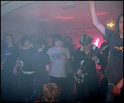 Danny amongst the stage invasion