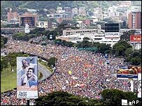 Demonstrace v Caracasu
