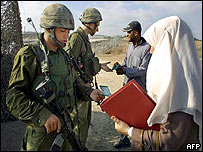 Posto de controle em Qalqilya