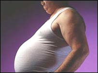 एक मोटा व्यक्ति