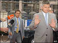 Polský premiér Marek Belka v Bruselu 