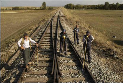 Ermenistan ve Türkiye arasındaki kapalı demiryolunun Kars'ın Akyaka ilçesinde bulunan istasyonu